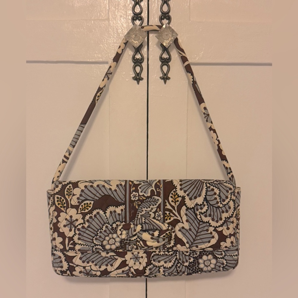 VERA BRADLEY Knot Just a Clutch Bag with Removable Straps in Slate Blooms